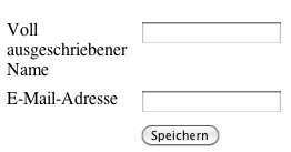 Formular mit positionierten breiten
Labels